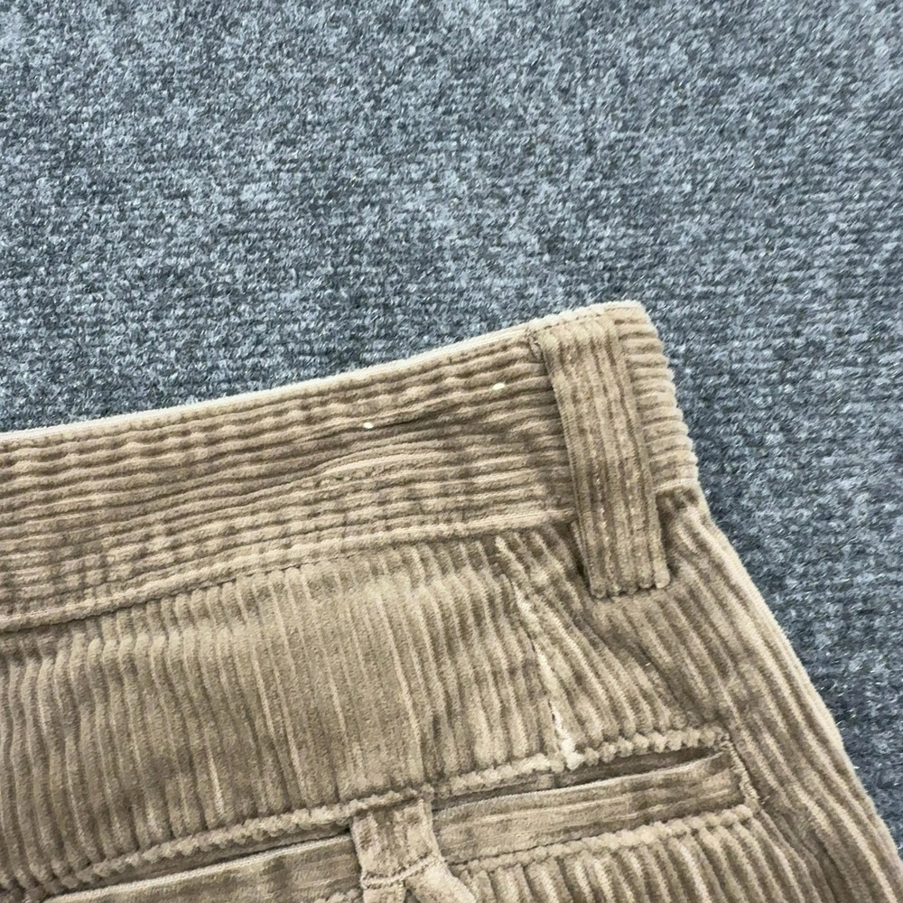 Gap Khaki Corduroy Pants Mens W31 Brown Cotton Wide Leg Workwear Vintage Style - Picture 7 of 8